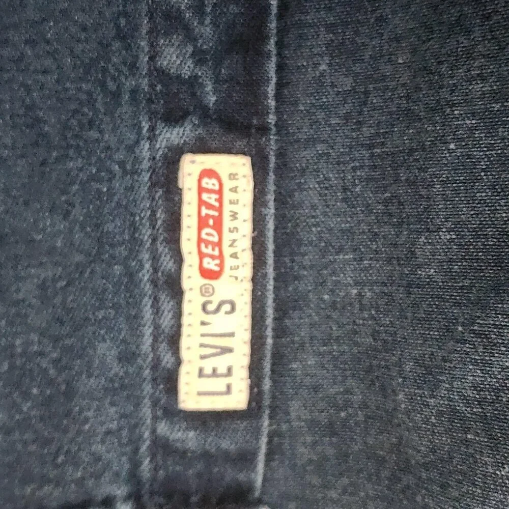 VINTAGE Levi's Shirt Mens XL Denim Button Up Red Tab Long Sleeve 90s 60560-1317